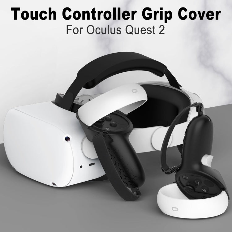 VR Controller Anti-collision Half-pack Silicone Protective Cover For Oculus Quest 2