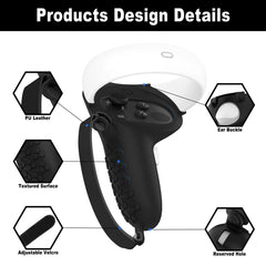 VR Controller Anti-collision Half-pack Silicone Protective Cover For Oculus Quest 2