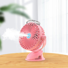 USB Charging Desktop Clip Style Cooling Fan, Spec:, Spray (Green), Spray (Blue), Spray (Pink), Spray (Black), Regular (Green), Regular (Blue), Regular (Pink), Regular (Black)