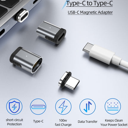TZ28 PD 100W 24Pin Fast Charge Data and Video Transmission Type-C / USB-C Magnetic Adapter