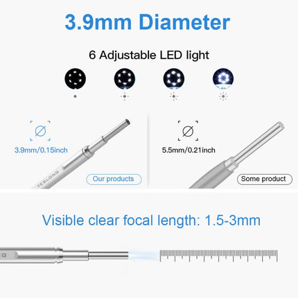 TESLONG MS450 4.5 inch HD Smart Screen Otoscope with 32GB Memory Card, MS450