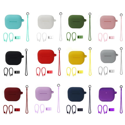 Bluetooth Earphone Silicone Cover Set For AirPods 3, Hand Rope Set White, Hand Rope Set Mint Green, Hand Rope Set Grass Green, Hand Rope Set Pink, Hand Rope Set Black, Hand Rope Set Red, Hand Rope Set Yellow, Hand Rope Set Gray, Hand Rope Set Wine Red�...