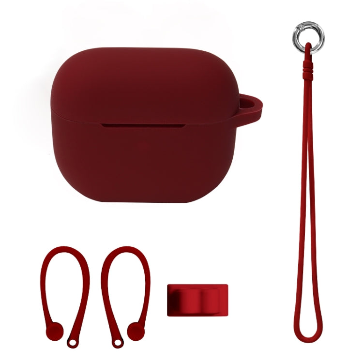 Bluetooth Earphone Silicone Cover Set For AirPods 3, Hand Rope Set White, Hand Rope Set Mint Green, Hand Rope Set Grass Green, Hand Rope Set Pink, Hand Rope Set Black, Hand Rope Set Red, Hand Rope Set Yellow, Hand Rope Set Gray, Hand Rope Set Wine Red�...