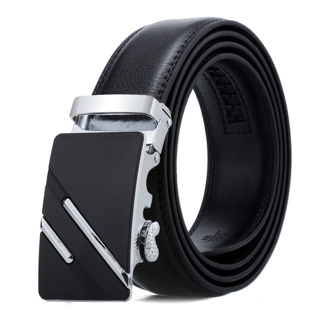 Dandali Casual Men Automatic Buckle Belt Business Soft Leather Pants Band