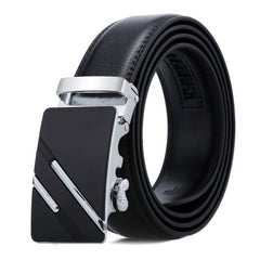 Dandali Casual Men Automatic Buckle Belt Business Soft Leather Pants Band