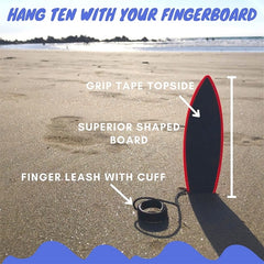 2 PCS Mini Fingertip Surfboard Kids Fingertip Skateboard Toys, Red, Yellow, Blue, Green