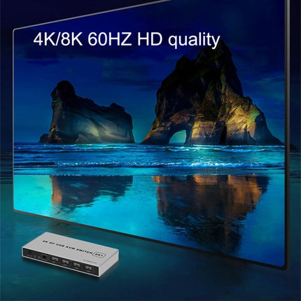 KYSW59 60HZ DP USB KVM Switch 2-in-1 Computer Sharing Device, KYSW59, 8K