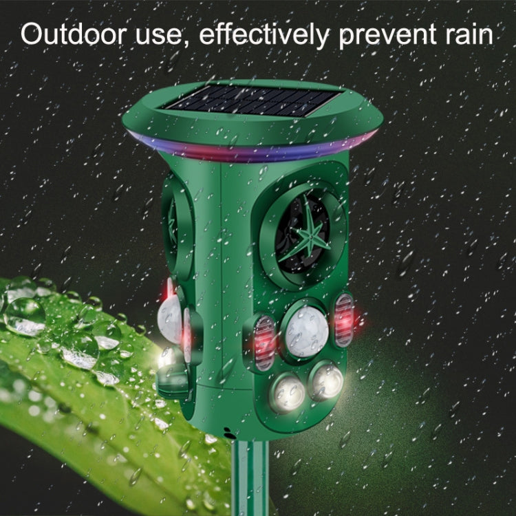 RC-543 Solar Energy 360 Degree Omnidirectional Ultrasonic Bird Repeller Animal Repeller