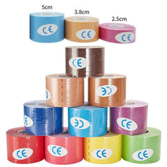 Muscle Tape Physiotherapy Sports Tape Basketball Knee Bandage, Size: 5cm x 5m, 2.5cm x 5m, 3.8cm x 5m