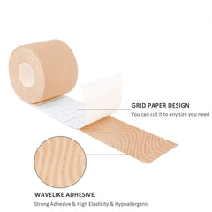 Muscle Tape Physiotherapy Sports Tape Basketball Knee Bandage, Size: 5cm x 5m, 5cm x 5m