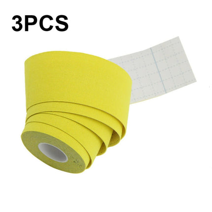 3pcs Muscle Tape Physiotherapy Sports Tape Basketball Knee Bandage, Size:, 5cm x 5m