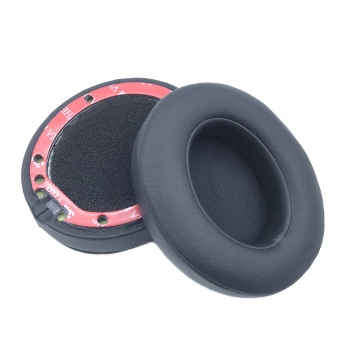 2 Stück weiche, atmungsaktive Kopfhörerüberzüge aus Leder für Beats Studio 2/3, Schwarz, Weiß, Blau, Rot, Titangrau, Dunkelblau, Schwarzer Aufdruck, Schaffell Schwarz, Schaffell Weiß, Schaffell Grau, Schaffell Titan, Schaffell Rot, Schaffell Blau