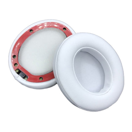 2 Stück weiche, atmungsaktive Kopfhörerüberzüge aus Leder für Beats Studio 2/3, Schwarz, Weiß, Blau, Rot, Titangrau, Dunkelblau, Schwarzer Aufdruck, Schaffell Schwarz, Schaffell Weiß, Schaffell Grau, Schaffell Titan, Schaffell Rot, Schaffell Blau