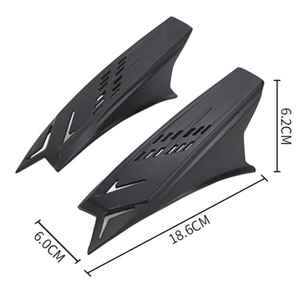 1 Pair Motorcycle Helmet  Horns Plastic Paste Decoration, Dumb Black, Shiny Black, Red, Yellow, White