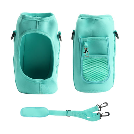 2L Diving Material Water Bottle Cover Case with Strap, Black Metal Buckle, Black, Pink Glue Buckle, Green Glue Buckle, Pink Metal Buckle, Blue Glue Buckle, Green Metal Buckle, Blue Metal Buckle