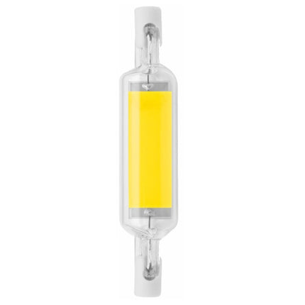 R7S LED COB Dimmer Glass Lamp Double-end Horizontal Plug-in Light, 78MM 10W, 118mm 20W