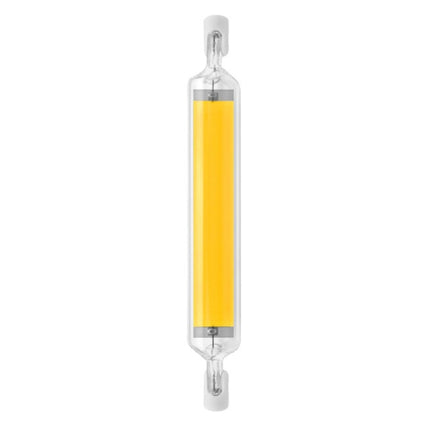 R7S LED COB Dimmer Glass Lamp Double-end Horizontal Plug-in Light, 78MM 10W, 118mm 20W