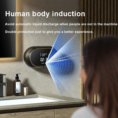 W2 Wall-mounted USB Charging  Automatic Foam Soap Dispenser With Time Temperature Display