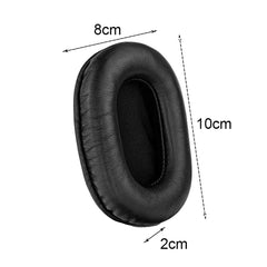 2 PCS Headset Sponge Earmuffs For SONY MDR-7506 / V6 / 900ST, Gray Stitching, Black Stitching, White Stitching, Brown Stitching, Black Net, Net Stitching, Black White Net, Black Blue Net, Black Green Net, Black Hole, Black Lambskin, Brown Lambskin