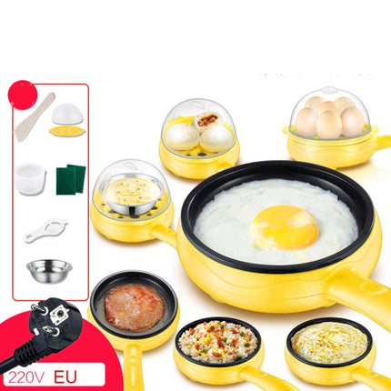 350W Electric Egg Omelette Cooker Frying Pan Steamer Cooker,EU Plug,Style:
