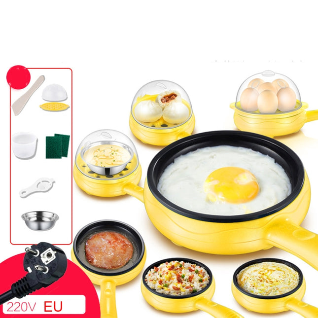 350W Electric Egg Omelette Cooker Frying Pan Steamer Cooker,EU Plug,Style: