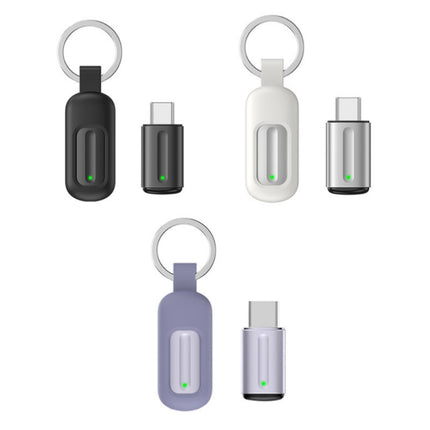 Ocrustar Capsule Mobile Phone Infrared Universal Remote Control, Color: 3-in-1 iOS/Hongmeng/Android Type-C (Black)