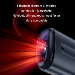 Ocrustar Capsule Mobile Phone Infrared Universal Remote Control, Color: 3-in-1 iOS/Hongmeng/Android Type-C (Black)