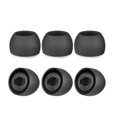 6 PCS Silicone Earplugs For TWS Samsung Galaxy Buds Pro, Large Black, Medium Black, Small Black, Large Gray, Medium Gray, Small Gray, Large Purple, Medium Purple, Small Purple