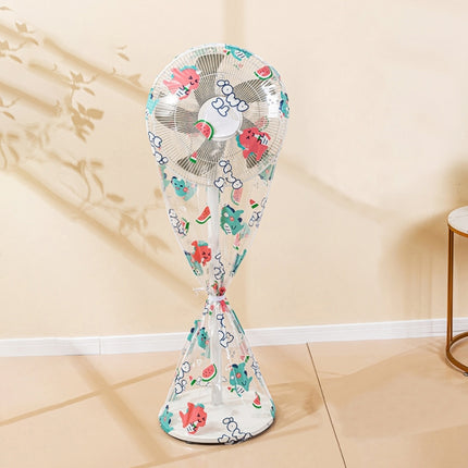 Household Fan PEVA Waterproof and Dustproof Cover, Color: Little Dinosaur Long, Sunflower Long, Sunflower Short, Little Dinosaur Long, Little Dinosaur Short