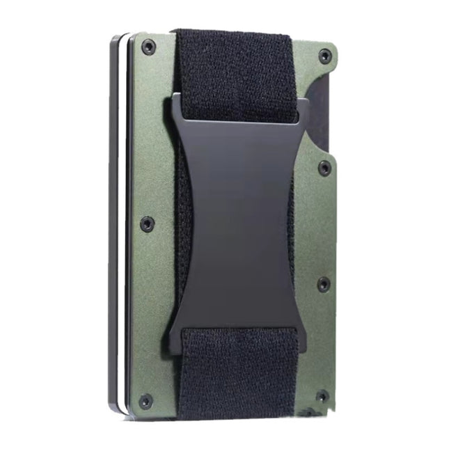 ZDL-05 Tracker Protection Organizer Metal Card Holder For AirTag 2nd Gen / AirTag 1st Gen, Army Green, Black, Grey, Light Blue