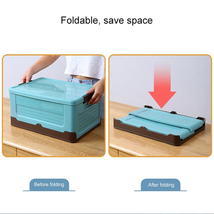Foldable Book Box Plastic Storage Box, S Mint Blue, S Banana Yellow, S Sunset Orange, M Mint Blue, M Banana Yellow, M Sunset Orange, L Mint Blue, L Banana Yellow, L Sunset Orange