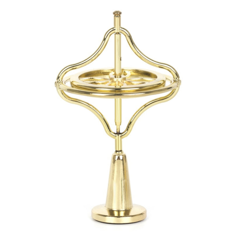 Fingertips Zinc Alloy Decompression Toy Metal Gyroscope, Gold, Colorful