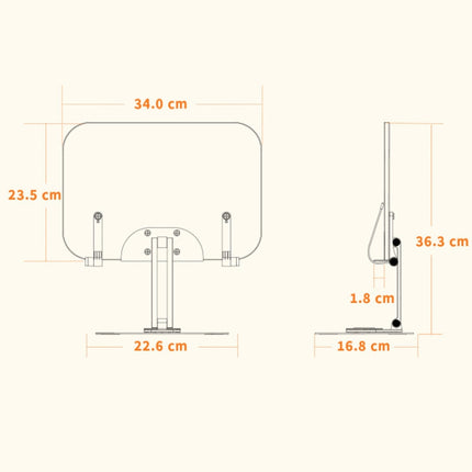 R03 Reading Bookshelf Desktop Non-rotatable Multi-function Liftable Tablet Bracket, R03, R04
