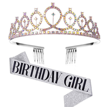 WM-02 Crystal Diamond Birthday Party Wedding Updo Crown, Color: Gold Queen Set1, Silver, Gold, Rose Gold, AB Diamond, Gold Queen, AB Silver Queen, Silver Queen, Rose Gold Queen, Golden Queen, Silver Girl, AB Gold Girl, Gold Girl, Rose Gold Girl        ...