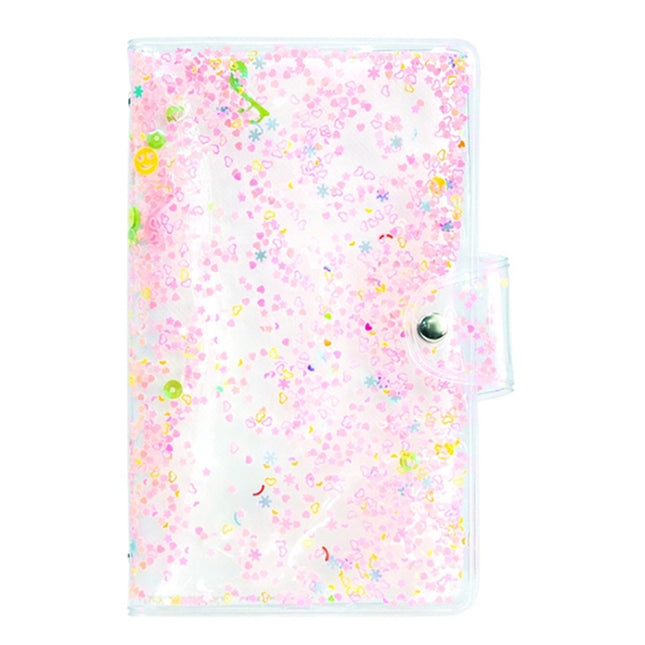 CAIUL 3 Inch PVC Photo Album Large Capacity Collection Commemorative Book, Purple Stream Sand, Pink Stream Sand, Blue Stream Sand, Golden Stars, Cute Daisy
