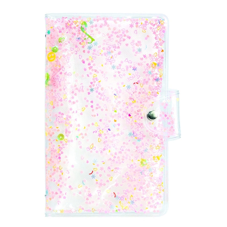 CAIUL 3 Inch PVC Photo Album Large Capacity Collection Commemorative Book, Purple Stream Sand, Pink Stream Sand, Blue Stream Sand, Golden Stars, Cute Daisy