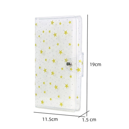CAIUL 3 Inch PVC Photo Album Large Capacity Collection Commemorative Book, Purple Stream Sand, Pink Stream Sand, Blue Stream Sand, Golden Stars, Cute Daisy