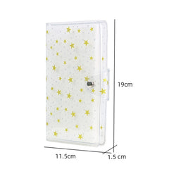 CAIUL 3 Inch PVC Photo Album Large Capacity Collection Commemorative Book, Purple Stream Sand, Pink Stream Sand, Blue Stream Sand, Golden Stars, Cute Daisy