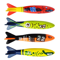 Diving Swimming Pool Toys Children Summer Water Toys, 4PCS Torpedo, 5PCS Diving Stick, 3PCS Octopus, 4PCS Hard Ring, 4PCS Soft Ring, 3PCS Small Seaweed, 3PCS Big Seaweed, 8PCS Small Stones (large), 8PCS Big Stones (small), 4PCS Sea Horses, 4PCS Sharks�...