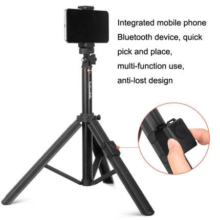 Aluminum Alloy Floor Phone Stand Live Bluetooth Phone Selfie Stick