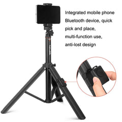 Aluminum Alloy Floor Phone Stand Live Bluetooth Phone Selfie Stick, QingZhuangShiDai ZP100, QingZhuangShiDai ZP100B