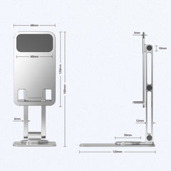 Portable Mobile Phone Tablet Desktop Stand, K5 Not Expansion Silver, K5 Not Expansion Gray, K5 Silver, K5 Gray, All Metal Silver, All Metal Gray, Round Swivel Silver, Round Swivel Dark Grey, Square Swivel Silver, Square Swivel Dark Gray