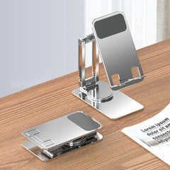 Portable Mobile Phone Tablet Desktop Stand, K5 Not Expansion Silver, K5 Not Expansion Gray, K5 Silver, K5 Gray, All Metal Silver, All Metal Gray, Round Swivel Silver, Round Swivel Dark Grey, Square Swivel Silver, Square Swivel Dark Gray