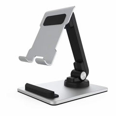 Portable Mobile Phone Tablet Desktop Stand, K5 Not Expansion Silver, K5 Not Expansion Gray, K5 Silver, K5 Gray, All Metal Silver, All Metal Gray, Round Swivel Silver, Round Swivel Dark Grey, Square Swivel Silver, Square Swivel Dark Gray