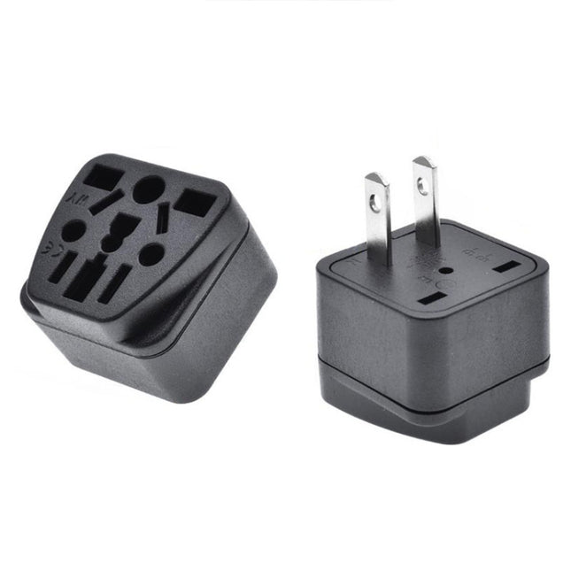 10 PCS WY-6 10A 250V Porous US Conversion Plug, WY-6 Black