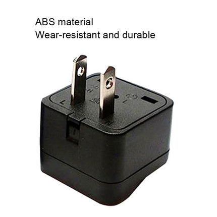 10 PCS WY-6 10A 250V Porous US Conversion Plug, WY-6 Black