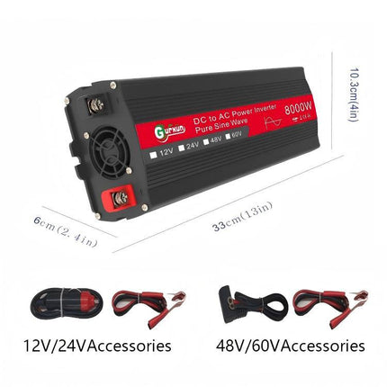 Gurxun 8000W High Power Household Car Sine Wave Inverter