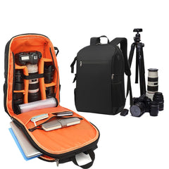 Oxford Cloth Waterproof Photography Backpack 17 Inch Laptop Backpack