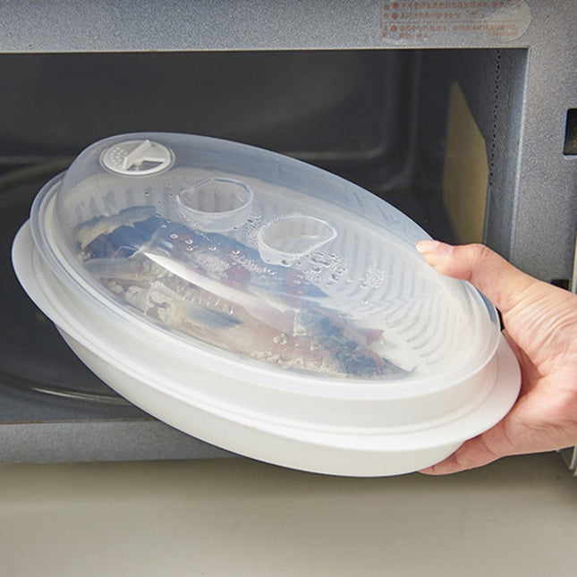 Microwave Fish Steamer With Lid Preserved Steamed Fish Plate, Steamed Fish Plate