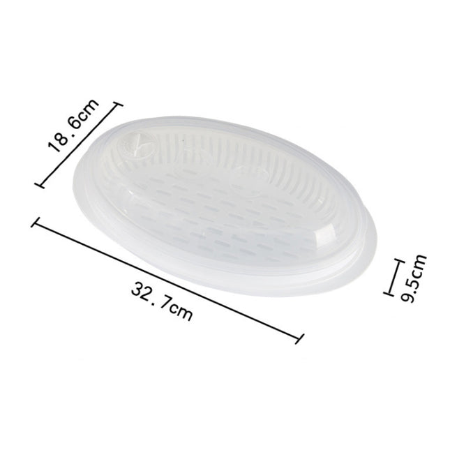 Microwave Fish Steamer With Lid Preserved Steamed Fish Plate, Steamed Fish Plate